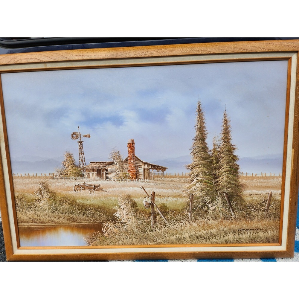 Nice Original Oil On Canvas Paints By Canadian Artist Haywood 24" x 36" original